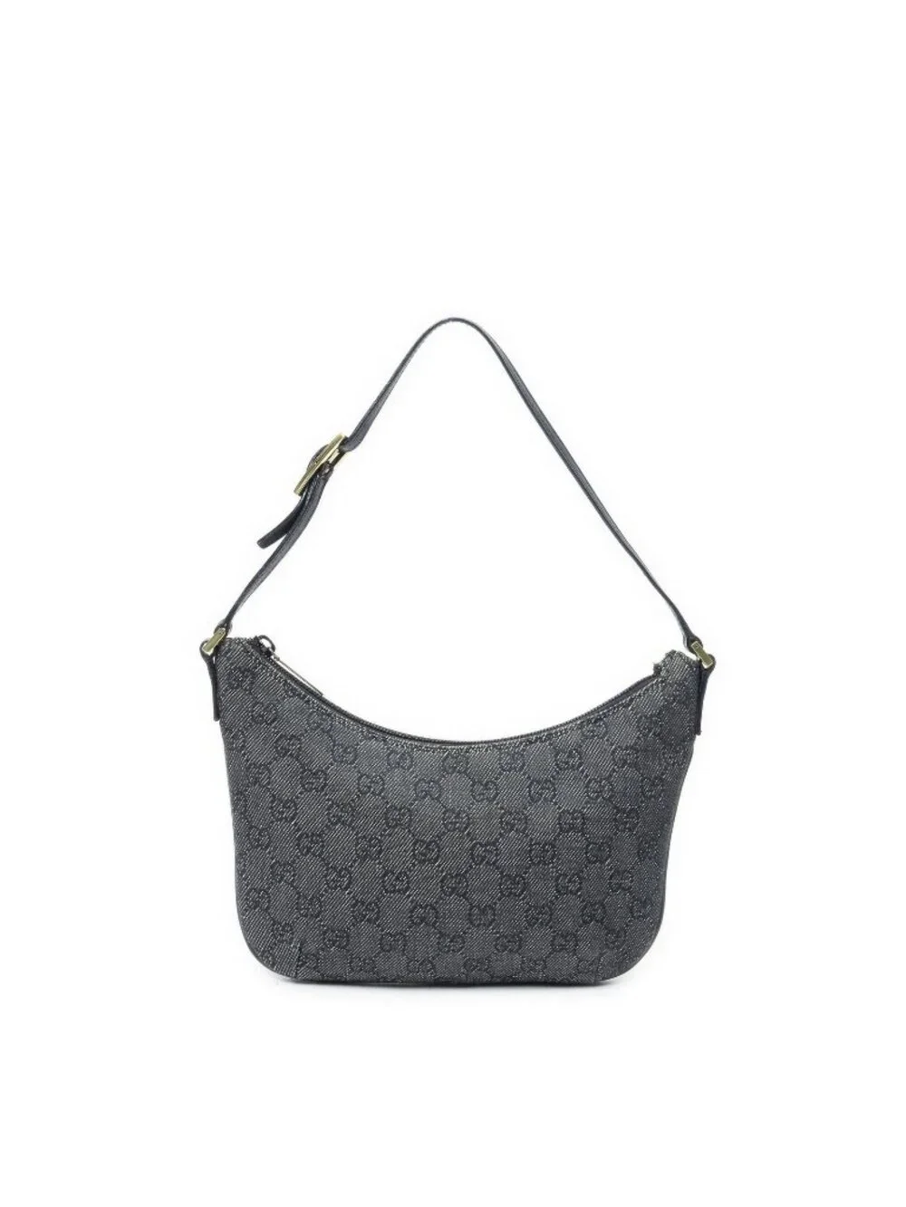 Gucci Pochette Hobo Black GG Denim Canvas